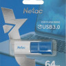 Флешка USB NETAC U182 64ГБ, USB3.0, синий и белый [nt03u182n-064g-30bl]