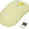 Мышь Acer OMR205, оптическая, беспроводная, USB, зеленый и желтый [zl.mceee.02j]