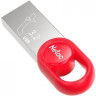 Флешка USB NETAC UM2 128ГБ, USB3.2, серебристый и красный [nt03um2n-128g-32re]