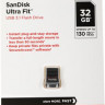 Флешка USB Sandisk Ultra Fit 32ГБ, USB3.0, черный [sdcz430-032g-g46]