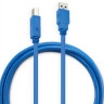Кабель USB3.0 Buro USB A(m) - USB B(m), 1.8м, синий [usb3.0-am/bm]