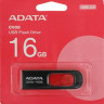 Флешка USB A-Data Classic C008 16ГБ, USB2.0, красный и черный [ac008-16g-rkd]