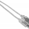 Кабель USB2.0 Buro USB A(m) - USB B(m), 1.8м, прозрачный [usb2.0-am/bm-trans]