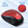 Мышь Oklick 665MW, оптическая, беспроводная, USB, черный и красный [1025135]