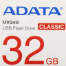 Флешка USB A-Data UV240 32ГБ, USB2.0, красный [auv240-32g-rrd]