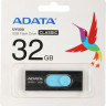 Флешка USB A-Data UV220 32ГБ, USB2.0, черный и синий [auv220-32g-rbkbl]