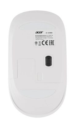 Мышь Acer OMR138, оптическая, беспроводная, USB, белый [zl.mceee.01l]