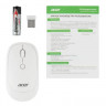 Мышь Acer OMR138, оптическая, беспроводная, USB, белый [zl.mceee.01l]