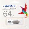 Флешка USB A-Data UV220 64ГБ, USB2.0, белый и серый [auv220-64g-rwhgy]