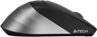 Мышь A4TECH Fstyler FG35S, оптическая, беспроводная, USB, серый и черный [fg35s usb grey]