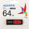 Флешка USB A-Data Classic C008 64ГБ, USB2.0, красный и черный [ac008-64g-rkd]