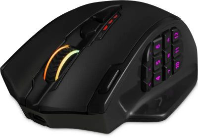 Мышь Redragon Impact Elite, игровая, оптическая, беспроводная, USB, черный [77855]