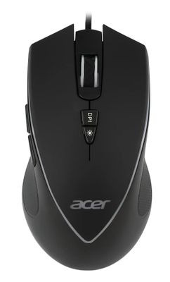 Мышь Acer OMW131, игровая, оптическая, проводная, USB, черный [zl.mceee.015]