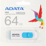Флешка USB A-Data Classic C008 64ГБ, USB2.0, синий и белый [ac008-64g-rwe]