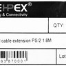 Кабель-удлинитель PS/2 PS/2 (m) - PS/2 (f), 1.8м
