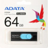 Флешка USB A-Data UV220 64ГБ, USB2.0, черный и синий [auv220-64g-rbkbl]