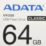 Флешка USB A-Data UV220 64ГБ, USB2.0, черный и синий [auv220-64g-rbkbl]