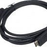 Кабель 1.2v, DisplayPort (m) - HDMI (m), GOLD , 2м, черный
