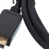 Кабель 1.2v, DisplayPort (m) - HDMI (m), GOLD , 2м, черный