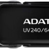 Флешка USB A-Data UV240 64ГБ, USB2.0, черный [auv240-64g-rbk]