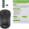 Мышь Acer OMR160, оптическая, беспроводная, USB, черный [zl.mceee.00m]