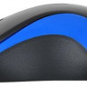 Мышь Oklick 605SW, оптическая, беспроводная, USB, черный и синий [384109]