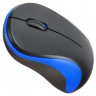 Мышь Oklick 605SW, оптическая, беспроводная, USB, черный и синий [384109]