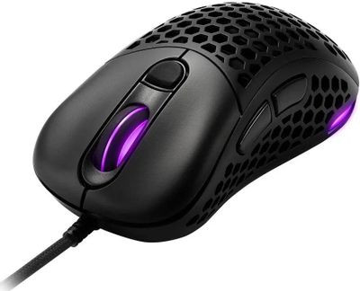 Мышь SHARKOON Light2 200, игровая, оптическая, проводная, USB, черный [light2-200-black]