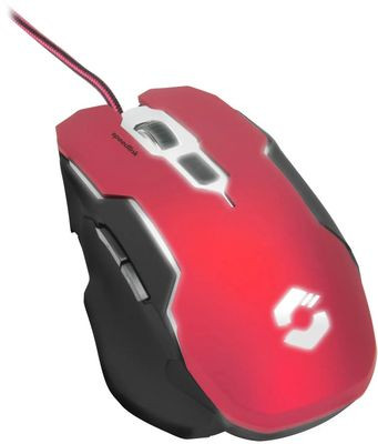 Мышь SPEEDLINK Contus Gaming, игровая, оптическая, проводная, USB, красный и черный [sp9]