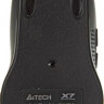 Мышь A4TECH V-Track F5, игровая, оптическая, проводная, USB, черный и рисунок