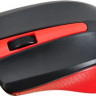 Мышь Oklick 225M, оптическая, проводная, USB, черный и красный [288237]
