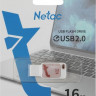 Флешка USB NETAC UA31 16ГБ, USB2.0, розовый [nt03ua31n-016g-20pk]