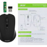 Мышь Acer OMR010, оптическая, беспроводная, USB, черный [zl.mceee.005]