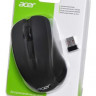 Мышь Acer OMR010, оптическая, беспроводная, USB, черный [zl.mceee.005]