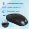Мышь Oklick 207M, оптическая, проводная, USB, черный [1474598]