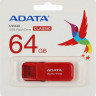 Флешка USB A-Data UV240 64ГБ, USB2.0, красный [auv240-64g-rrd]