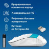 Мышь Oklick 310MW, оптическая, беспроводная, USB, белый и синий [1869094]
