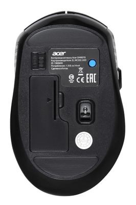 Мышь Acer OMR070, оптическая, беспроводная, USB, черный [zl.mceee.00d]