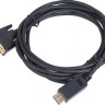 Кабель Display Port DisplayPort (m) - DVI (m), GOLD , 3м, черный