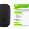 Мышь Acer OMW122, оптическая, проводная, USB, черный [zl.mceee.00v]