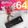Флешка USB Silicon Power Ultima U03 64ГБ, USB2.0, черный [sp064gbuf2u03v1k]