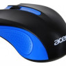 Мышь Acer OMW011, оптическая, проводная, USB, черный и синий [zl.mceee.002]
