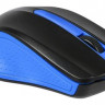 Мышь Acer OMW011, оптическая, проводная, USB, черный и синий [zl.mceee.002]