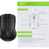 Мышь Acer OMW010, оптическая, проводная, USB, черный [zl.mceee.001]