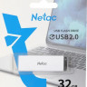 Флешка USB NETAC U185 32ГБ, USB2.0, белый [nt03u185n-032g-20wh]