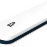 Флешка USB Silicon Power Blaze B32 32ГБ, USB3.0, белый и черный [sp032gbuf3b32v1w]