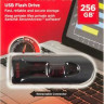 Флешка USB Sandisk Cruzer Glide 256ГБ, USB3.0, черный и красный [sdcz600-256g-g35]
