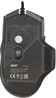 Мышь Acer OMW180, игровая, оптическая, проводная, USB, черный [zl.mceee.00s]