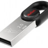 Флешка USB NETAC UM2 32ГБ, USB2.0, серебристый и черный [nt03um2n-032g-20bk]
