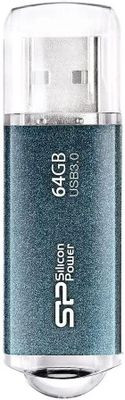 Флешка USB Silicon Power Marvel M01 64ГБ, USB3.0, синий [sp064gbuf3m01v1b]